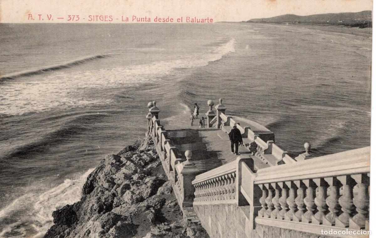 Postales: SITGES. ATV. 373. LA PUNTA DESDE EL BALUARTE - Foto 1