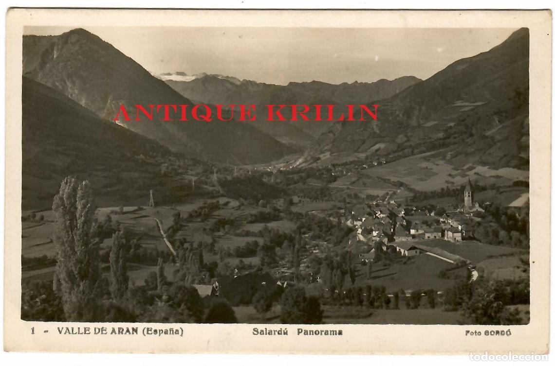 Postales: VALLE DE ARAN N&ordm; 1 SALARD&Uacute; , PARONAMA / EDICION FOTO GORD&Oacute; / CIRCULADA