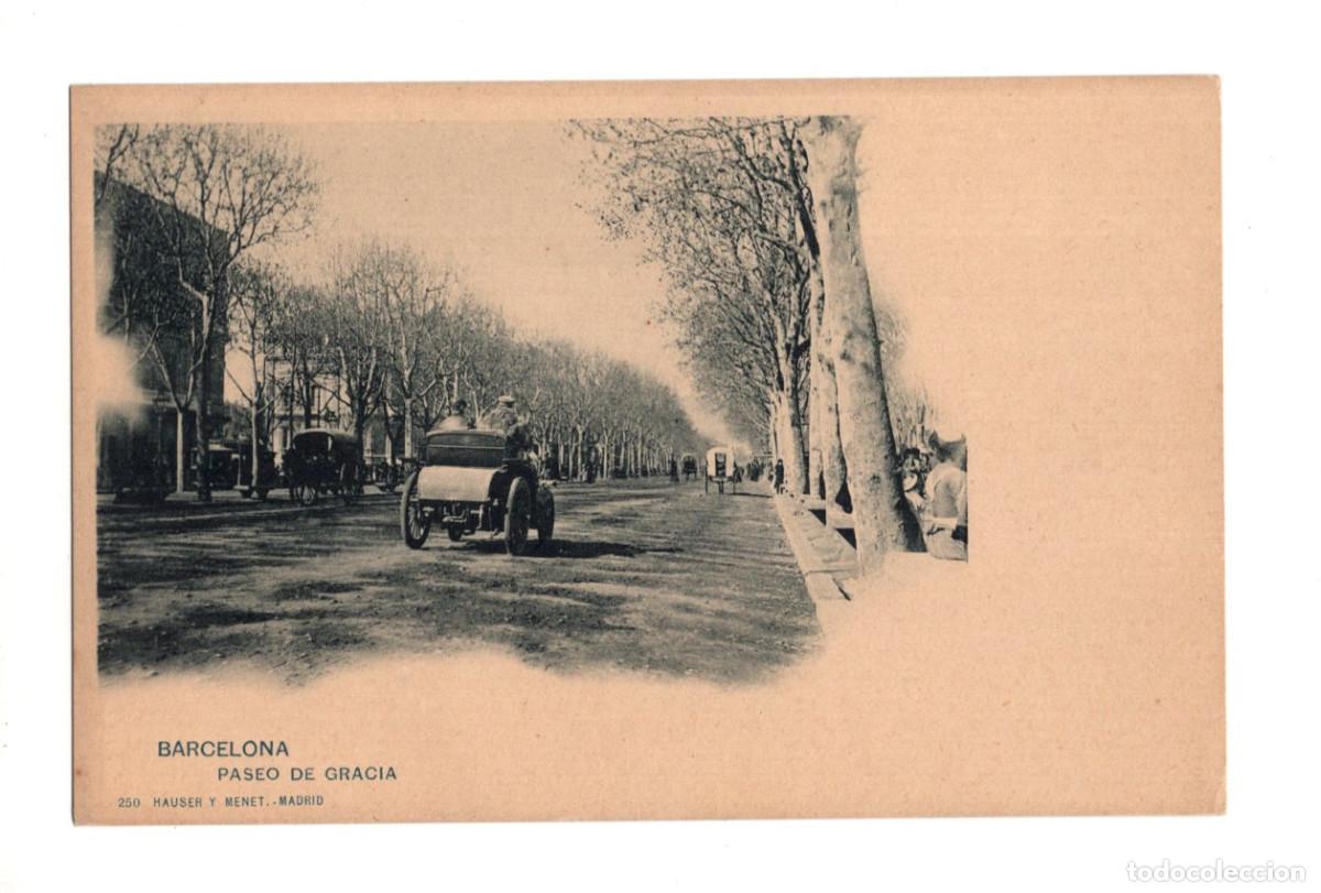 Postales: BARCELONA.- PASEO DE GRACIA. - Foto 1
