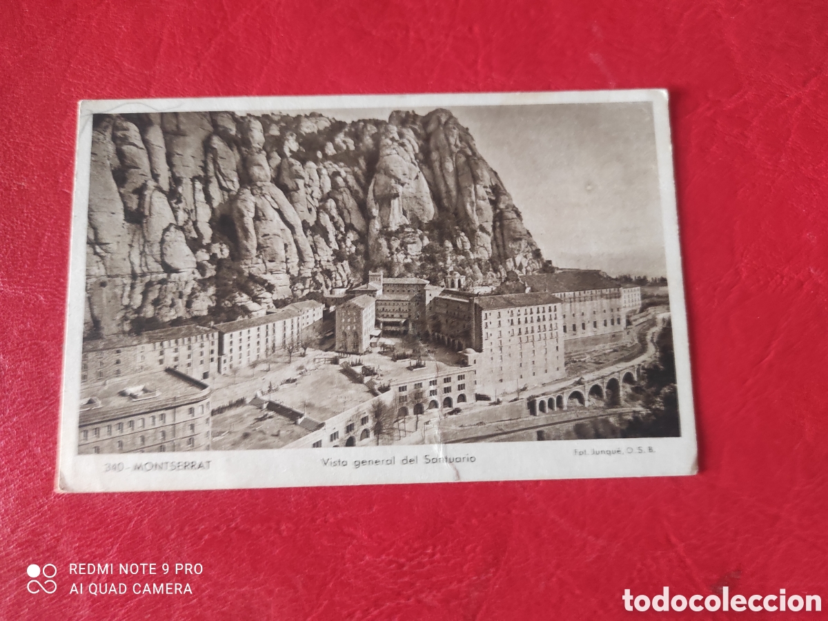 Postales: Antigua postal de monasterio de Montserrat, vista general del santuario, sin circular