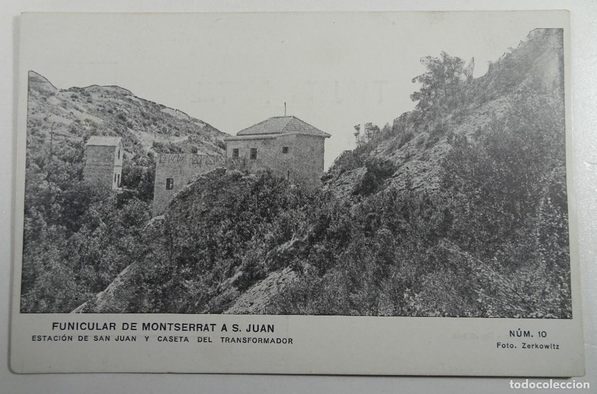 Postales: ANTIGUA POSTAL CPA, MONTSERRAT, FUNICULAR MONTSERRAT A SAN JUAN, ZERKOWITZ, VER FOTOS
