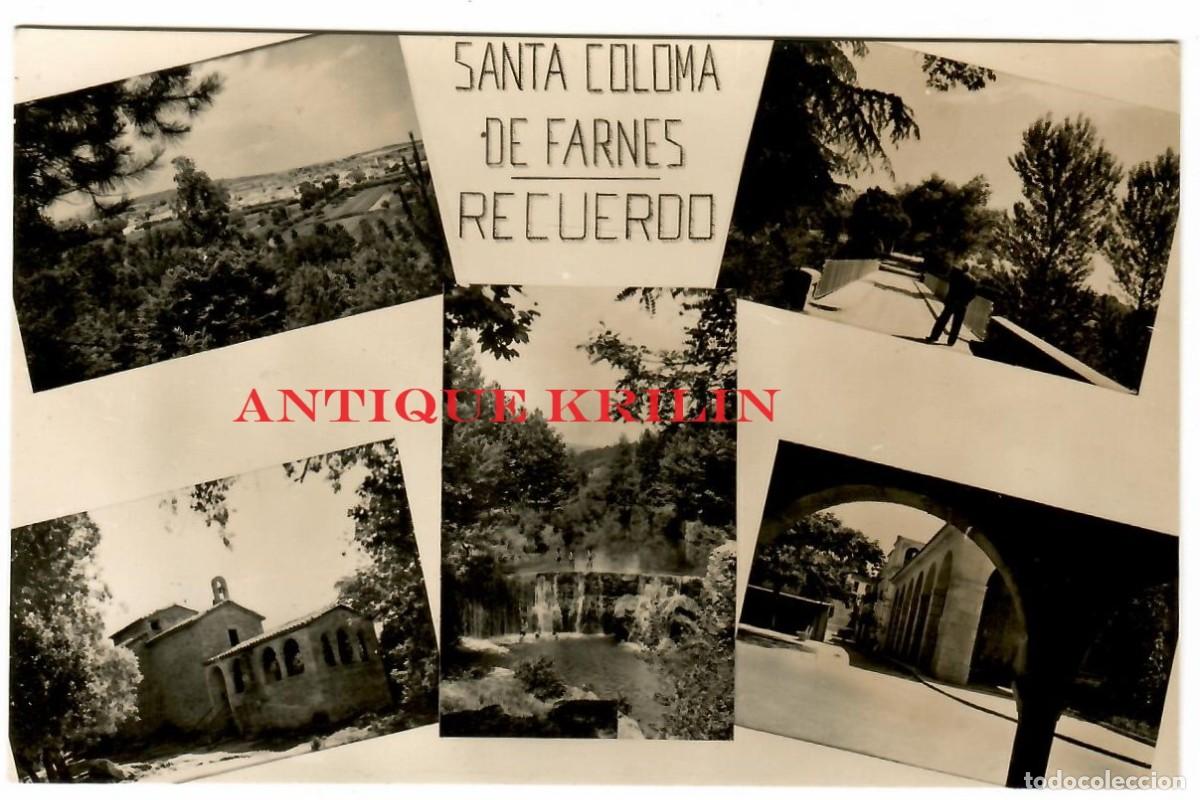 Postales: SANTA COLOMA DE FARN&Eacute;S / RECUERDO / EDICION COMERCIAL PRAT / SIN CIRCULAR