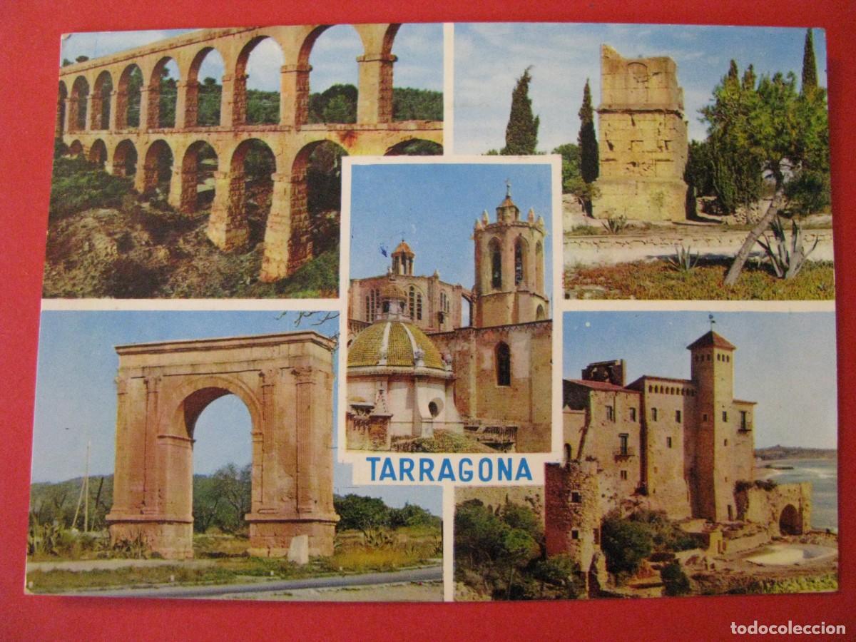 Postales: POSTAL DE TARRAGONA. MONUMENTOS. CIRCULADA. - Foto 1
