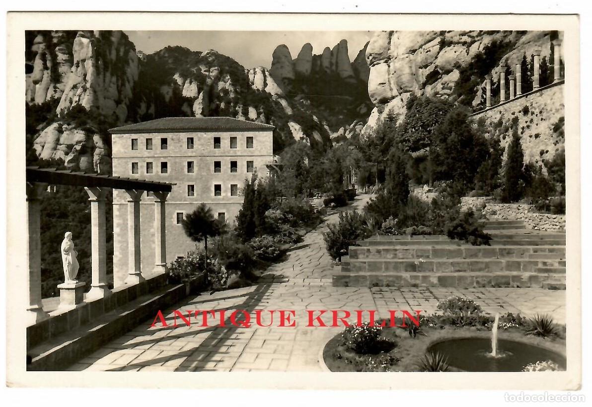Postales: MONTSERRAT / PICOS DE SANTA MAGDALENA DESDE EL JARDIN / FOTO DOM RIPOL / CIRCULADA