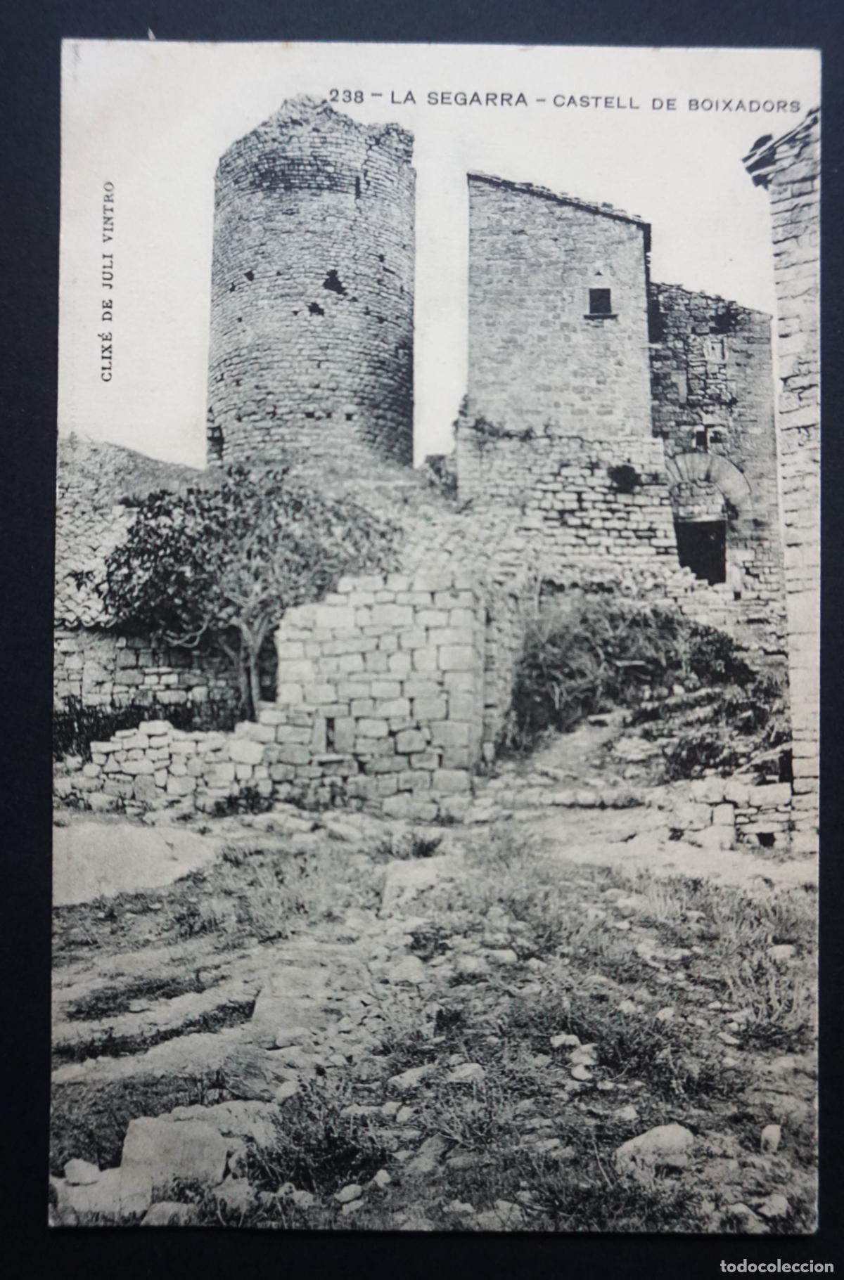 Postales: La Segarra,Castell de Boixadors antigua postal edit. por Associacio prot. de l'Ensenyan&ccedil;a Catalana