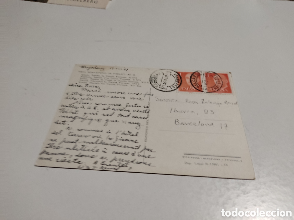 Postales: Postal Real Monasterio de Poblet - Foto 2