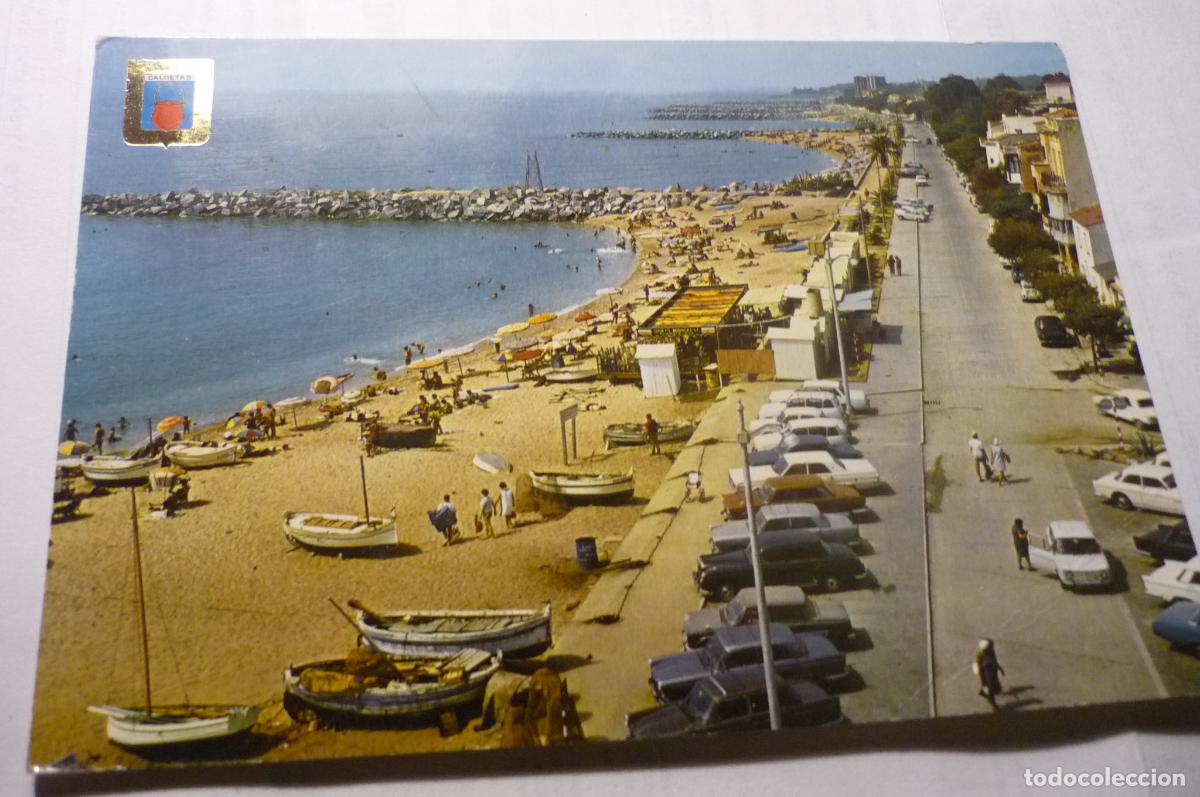 Postales: postal caldetas playa circulada - Foto 1