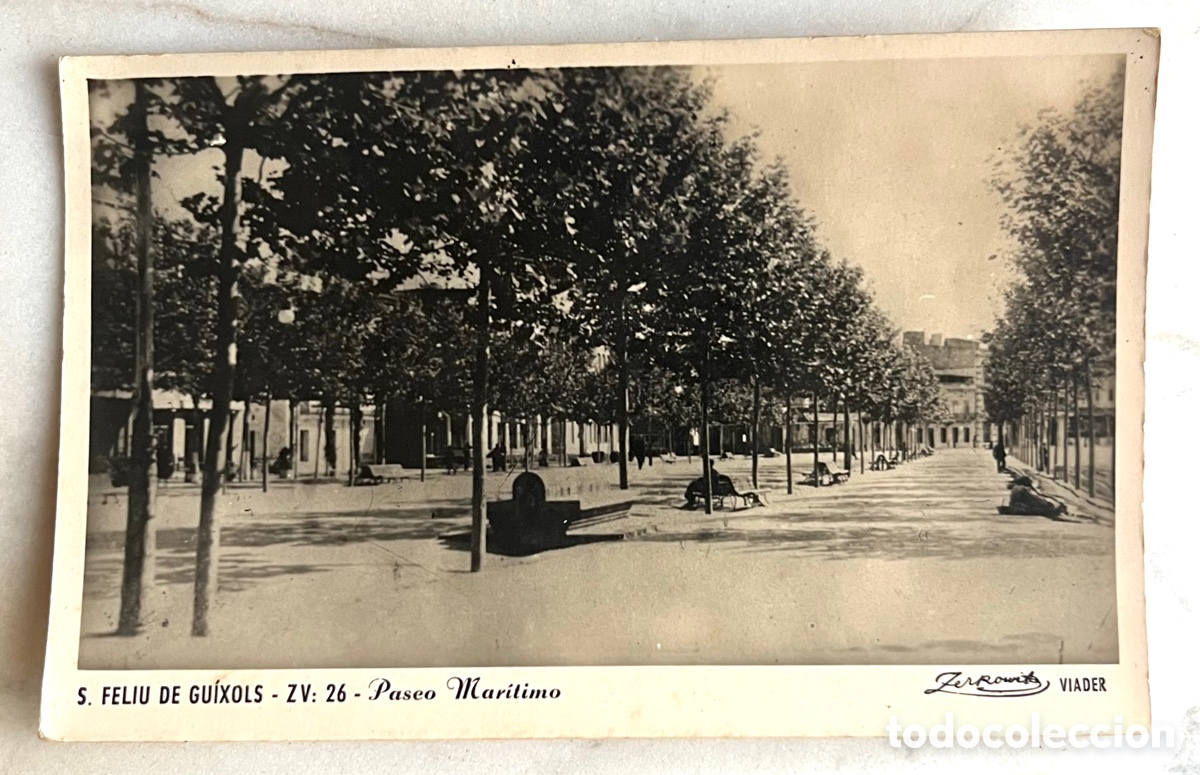 Postcards: POSTAL: SANT FELIU DE GUIXOLS - PASEO MAR&Iacute;TIMO N&ordm;26 - FOTO ZERKOWITZ