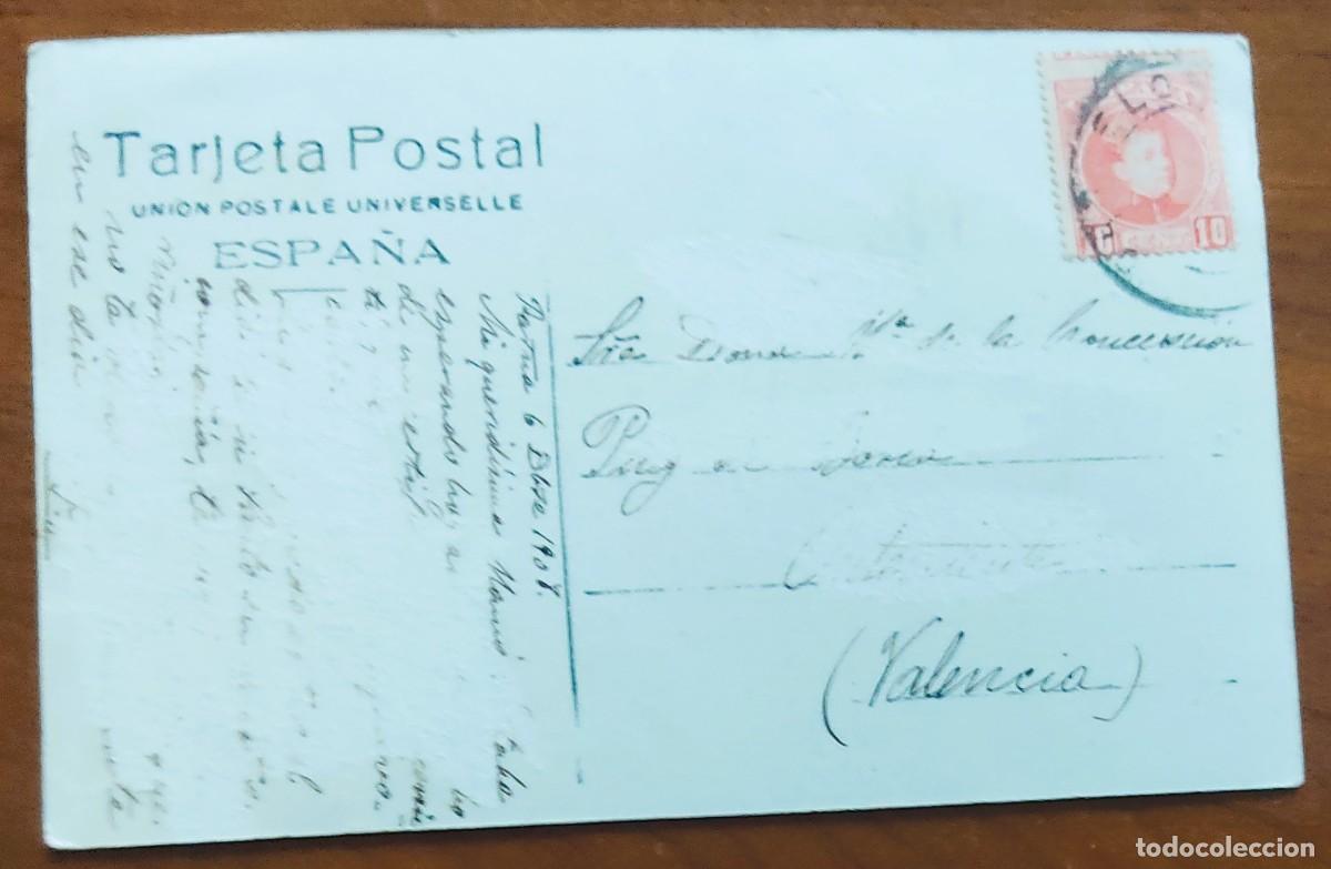 Postales: PARQUE EL ELEFANTE. BARCELONA - CIRCULADA 1908 - Foto 2
