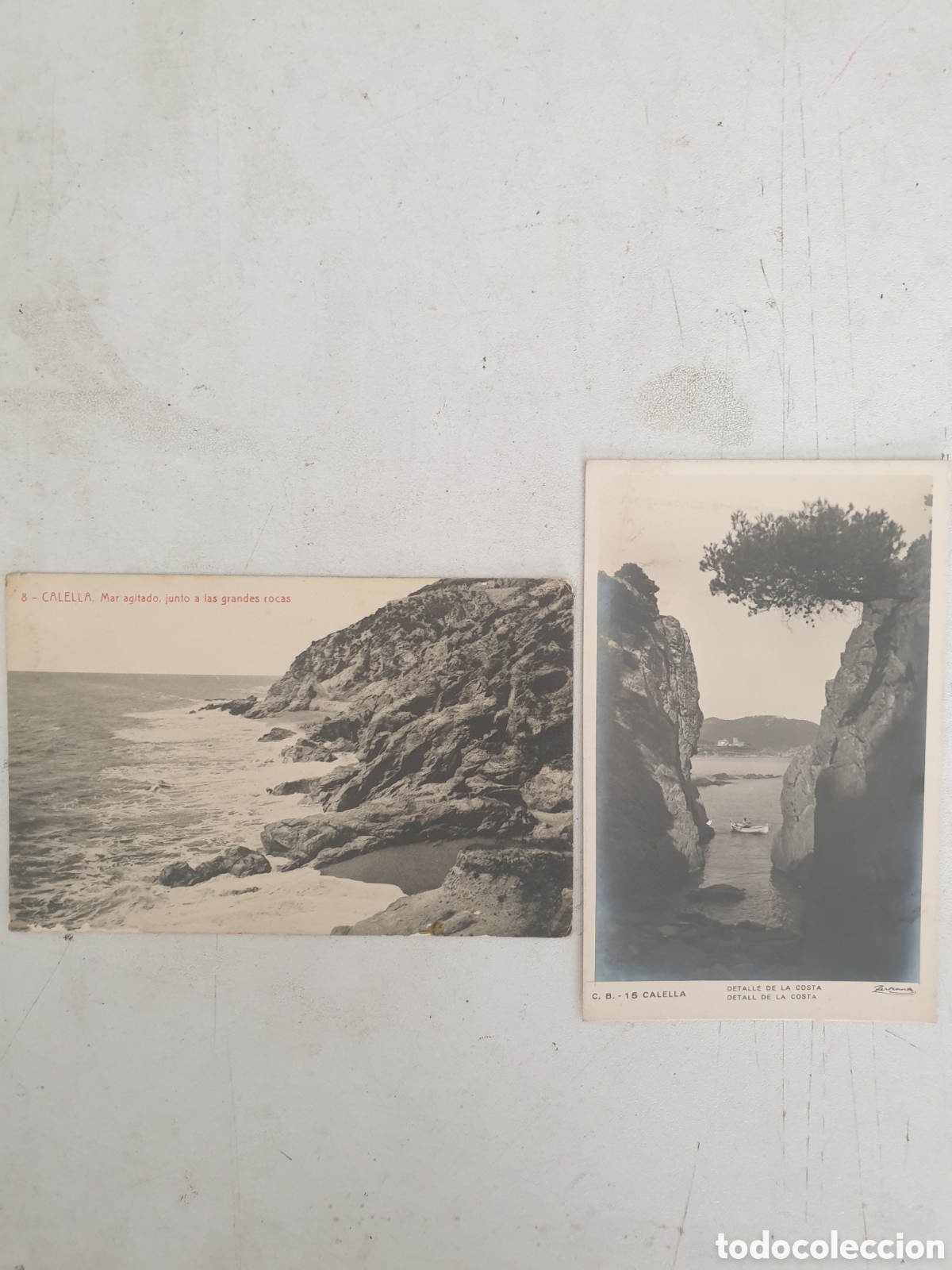 Postales: CALELLA DETALLE DE LA COSTA - Foto 1