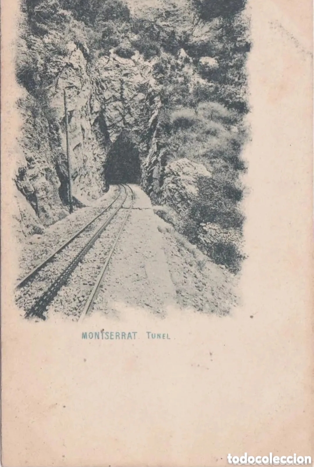 Postales: MONTSERRAT (BARCELONA) - T&Uacute;NEL - Foto 1