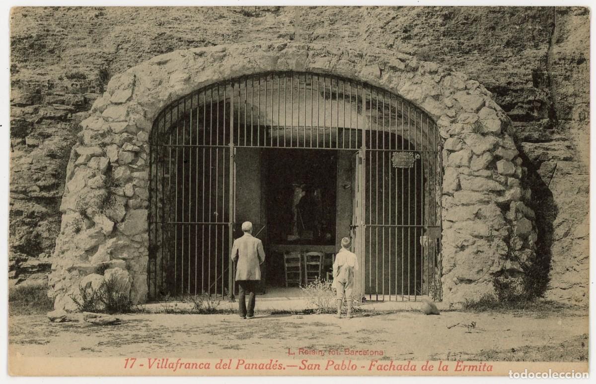 Postales: a09656 vilafranca del penedes sant pau fachada de la ermita roisin n&ordm;17 sc animada