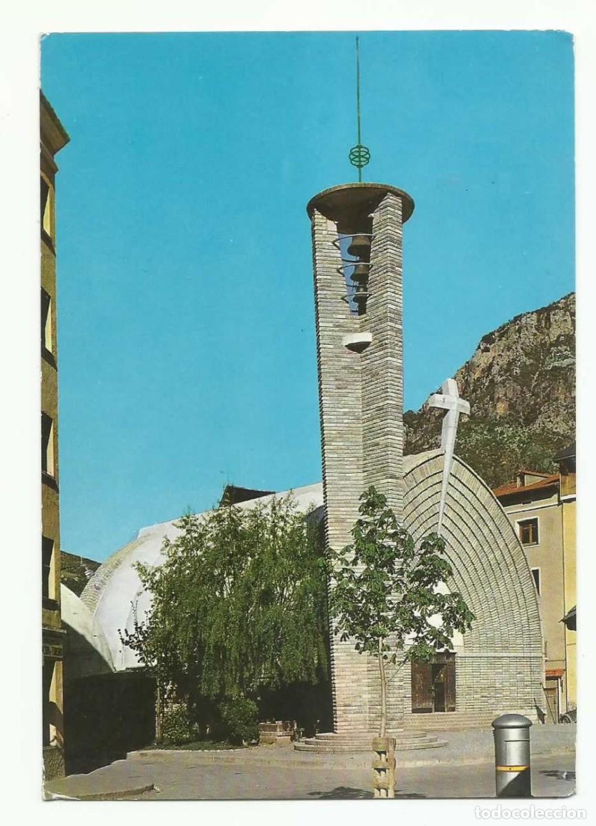 Cartoline: Postal 2103: Pirineo Catal&aacute;n, Iglesia Parroquial (1961)