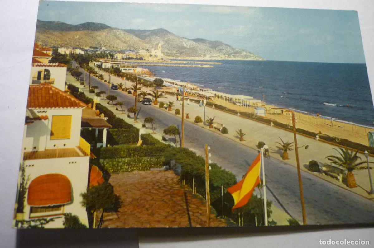Postales: postal sitges paseo maritimo escrita cm - Foto 1