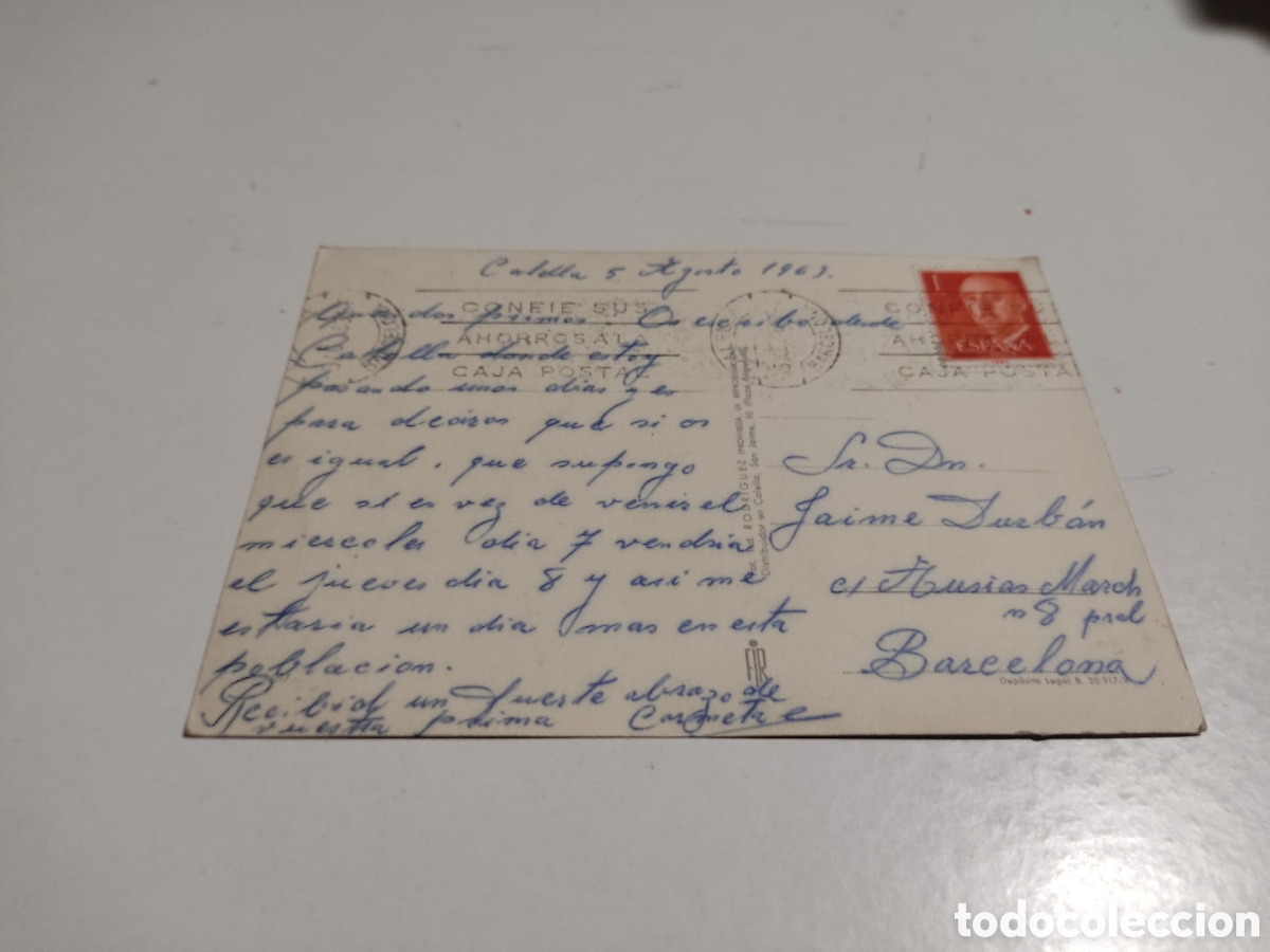 Postales: Postal recuerdo de Calella - Foto 2