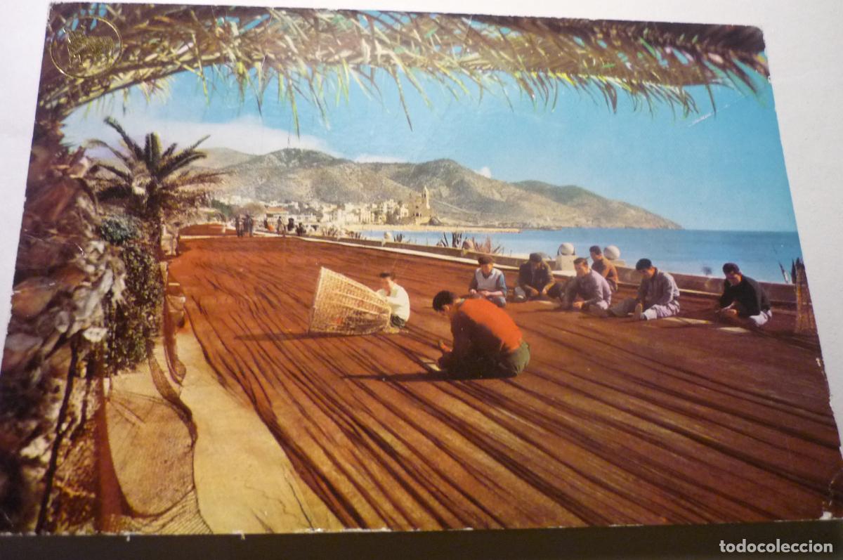 Postales: postal sitges cosiendo redes.-cm - Foto 1