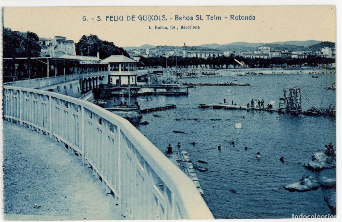 Postkarten: a09807 Sant feliu de guixols banys de sant elm rotonda roisin n&ordm;6 sc