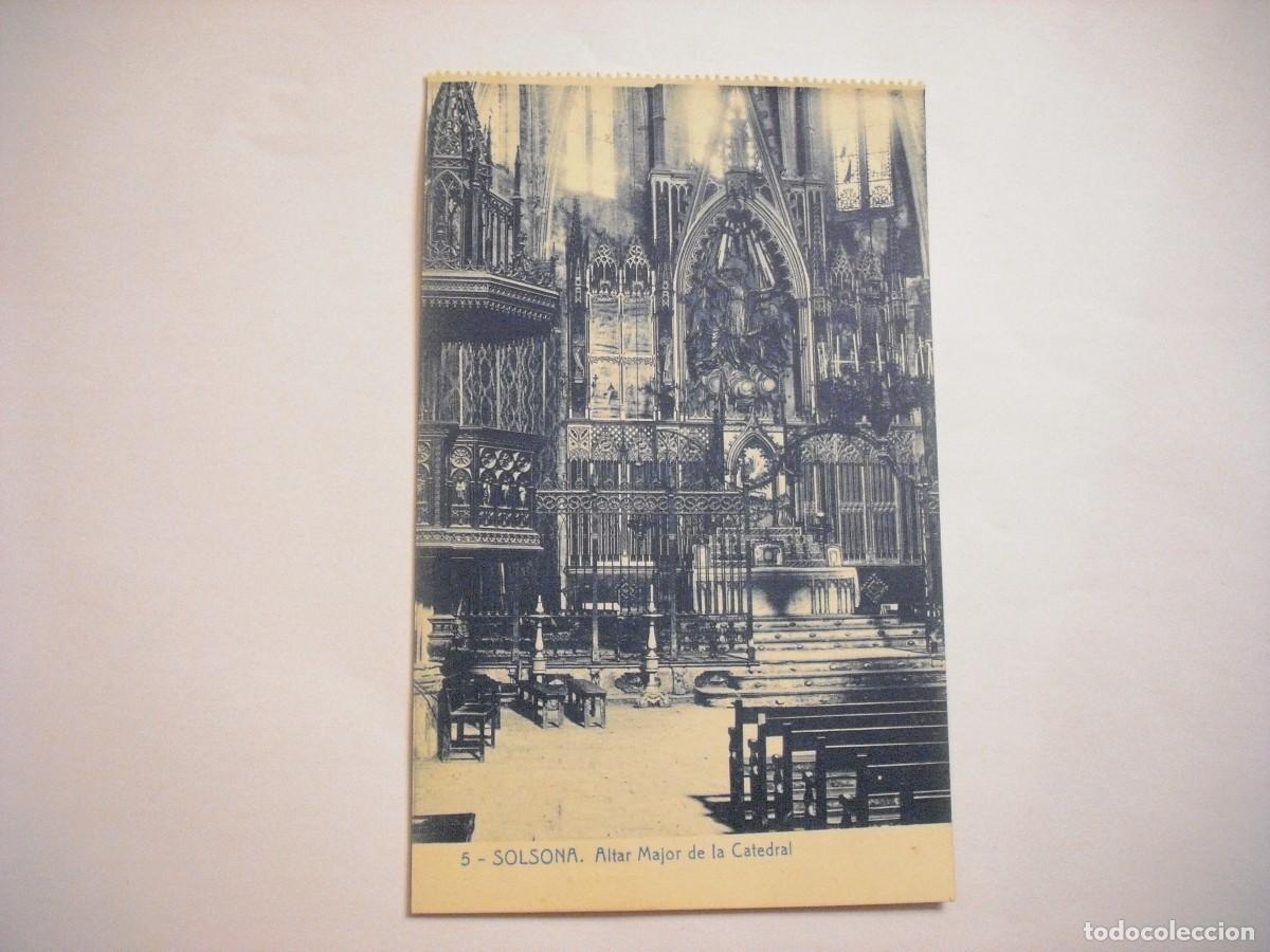 Postales: SOLSONA 5, ALTAR MAJOR DE LA CATEDRAL . THOMAS, SIN CIRCULAR. - Foto 1
