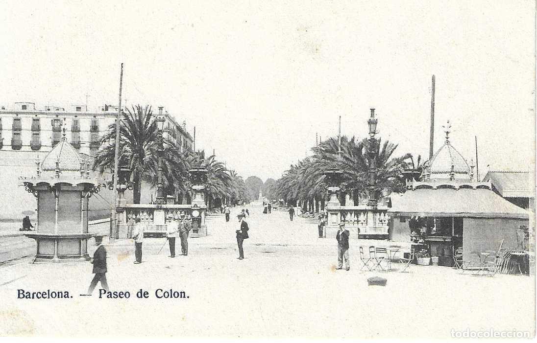 Postales: BARCELONA - PASEO DE COLON - SIN CIRCULAR - Foto 1