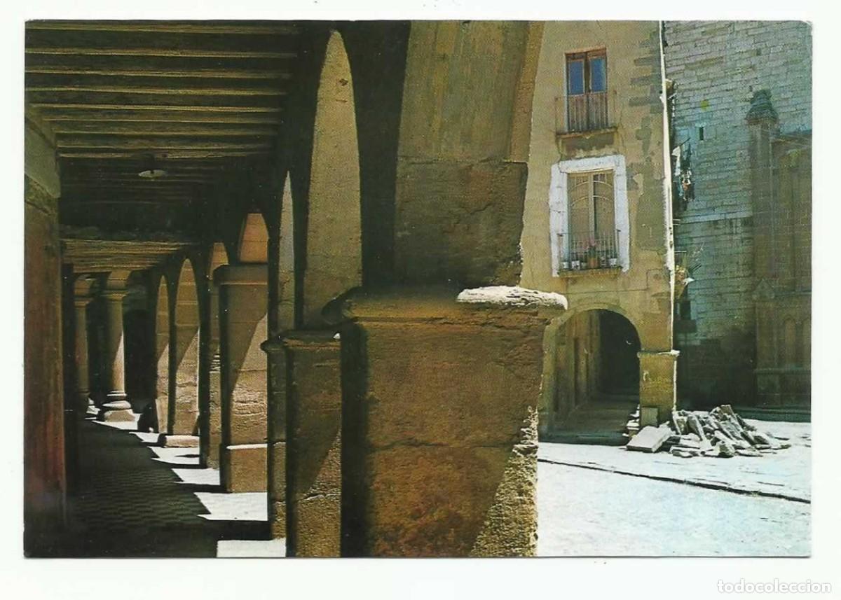 Postales: Postal 6: Plaza Nacional, Pueblo de Calaf, Cerca de Noya, Catalu&ntilde;a, 1951