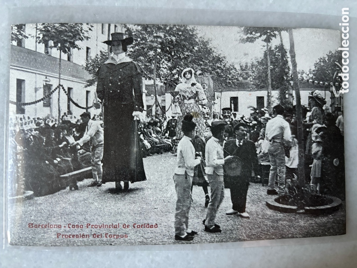 Postales: Tarjeta postal Casa provincial Caridad. Procesion Corpus