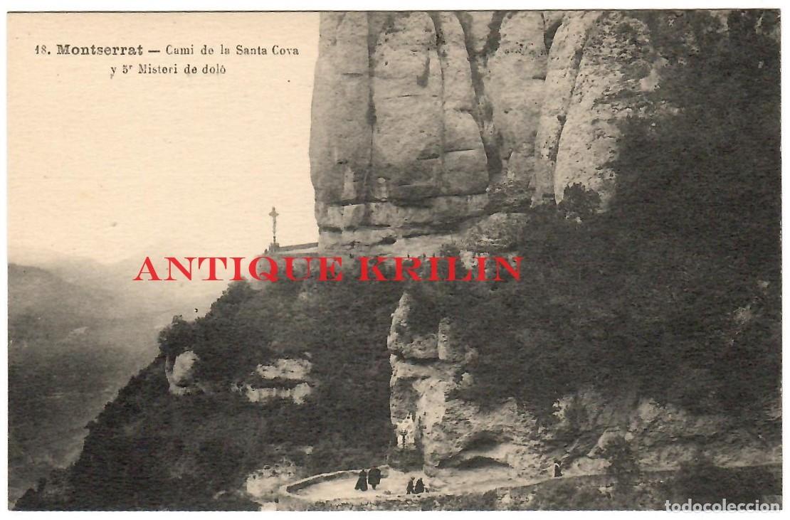 Postales: MONTSERRAT N&ordm; 18 CAMI DE LA SANTA COVA Y 5&ordm; MISTERI DE DOL&Ograve; / EDI. L. ROCA / SIN CIRCULAR