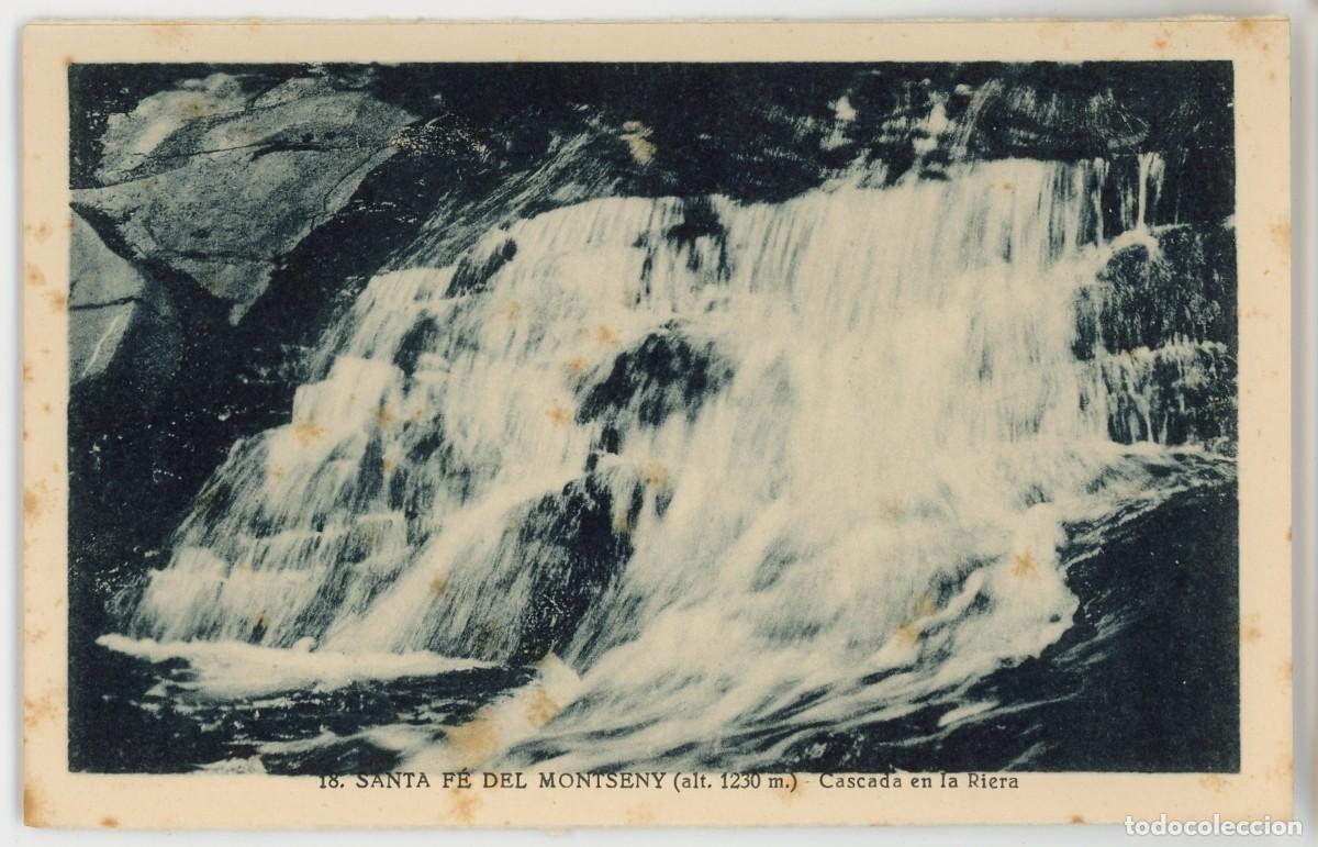 Postcards: a09881 santa fe del montseny cascada en la riera roisin n&ordm;18 sc