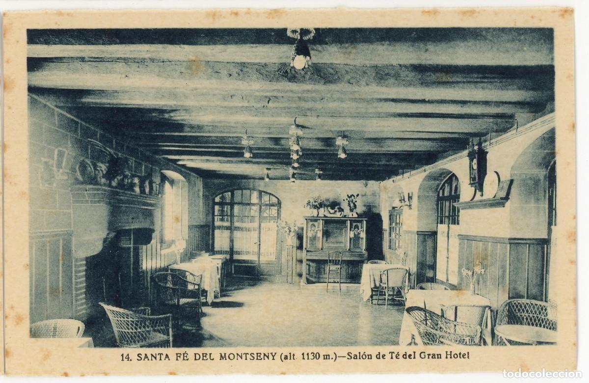 Postais: a09884 santa fe del montseny salon de te del gran hotel roisin n&ordm;14 sc