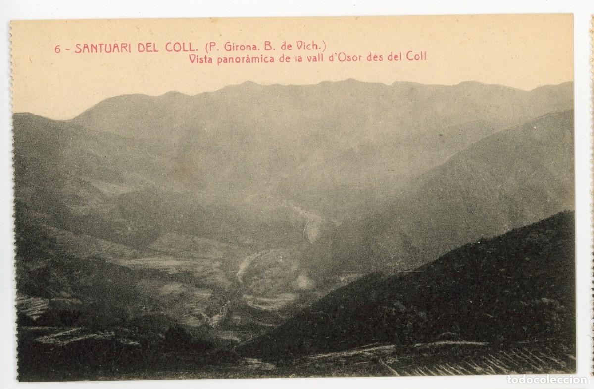 Postais: a09896 santuari del coll vista panoramica de la vall d'osor des del coll thomas n&ordm;6 sc