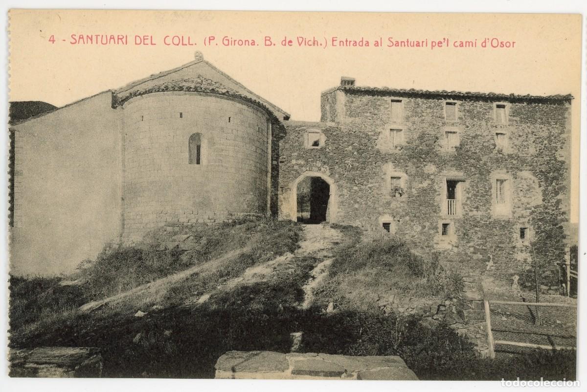 Postcards: a09899 santuari del coll entrada al santuari pe'l cami d'osor thomas n&ordm;4 sc
