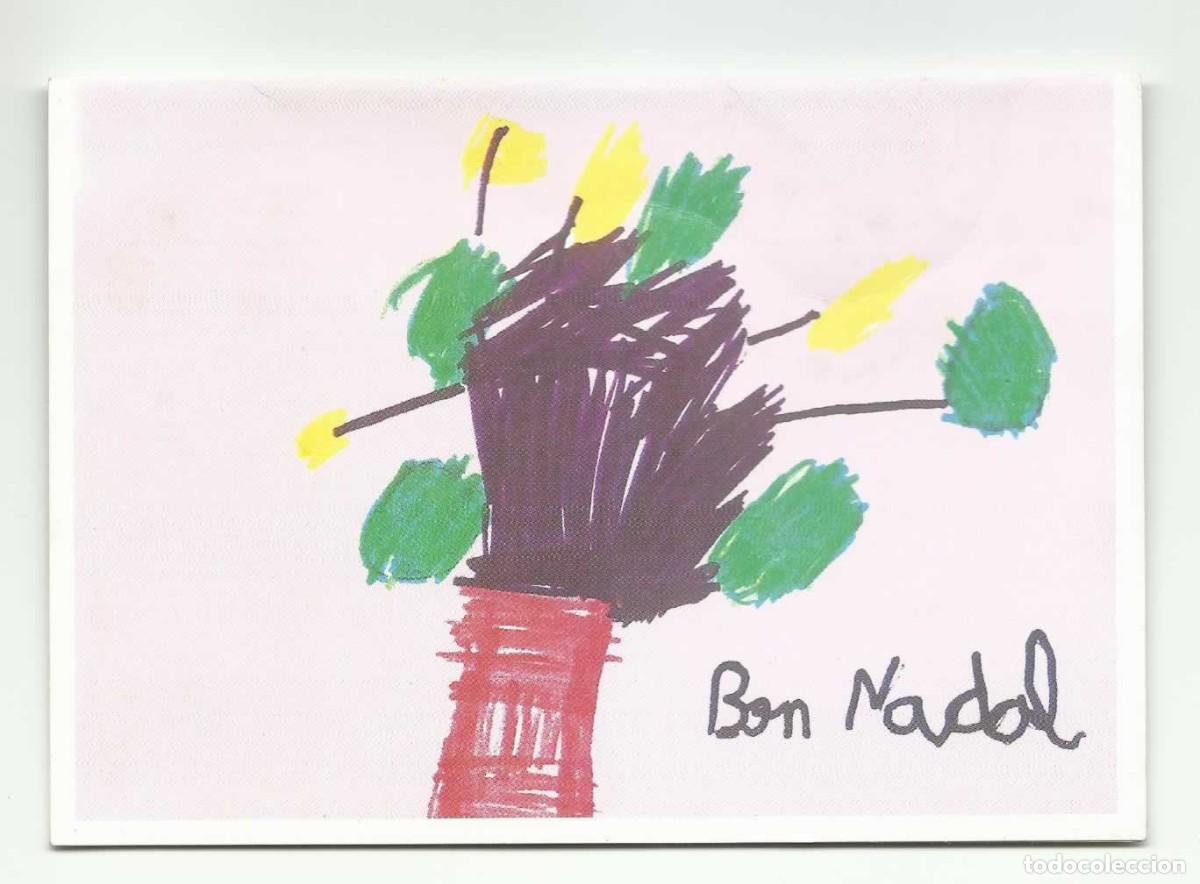 Cartes Postales: ❤️ Postal sin n&uacute;mero: Dibujo de Lolita Sinistierra S&aacute;nchez, 5 a&ntilde;os de edad, Aldea de Sant Feliu,1990