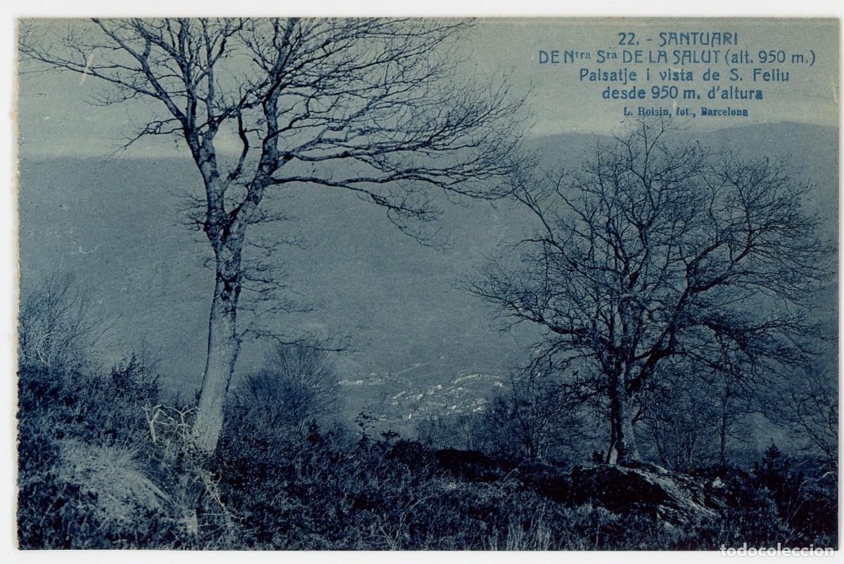 Postais: a10012 Santuari de Ntra Sra de la Salut paisatje i vista de sant feliu Roisin n&ordm;22 sc