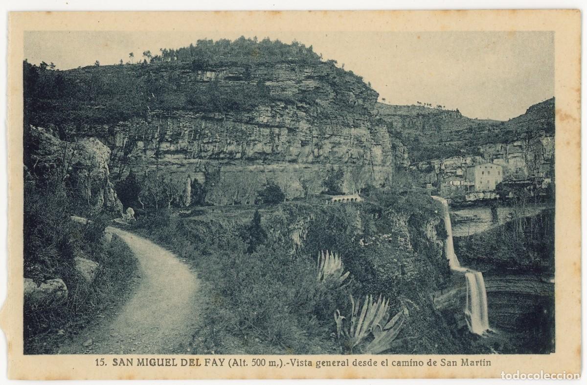 Postkarten: a10028 Sant Miquel del Fai vista general desde el camino de san martin Roisin n&ordm;15 sc