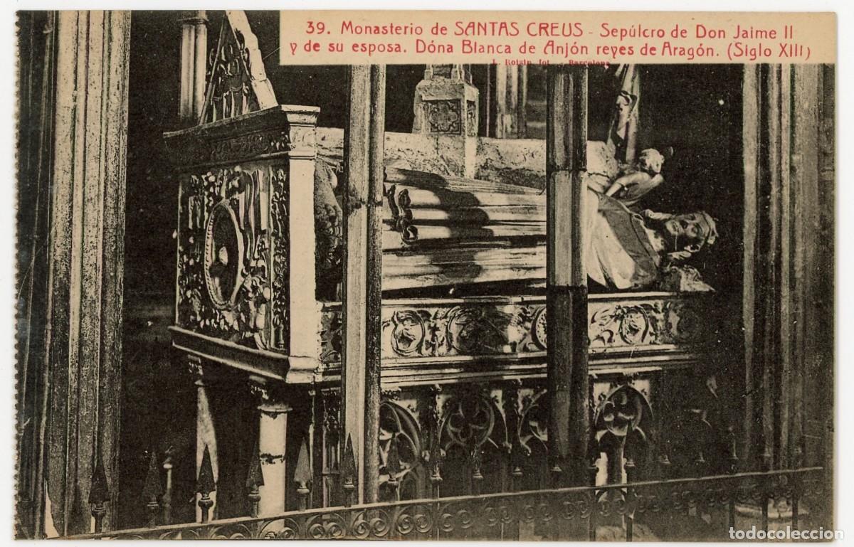 Postales: a10043 Santes Creus sepulcro Roisin n&ordm;39 sc