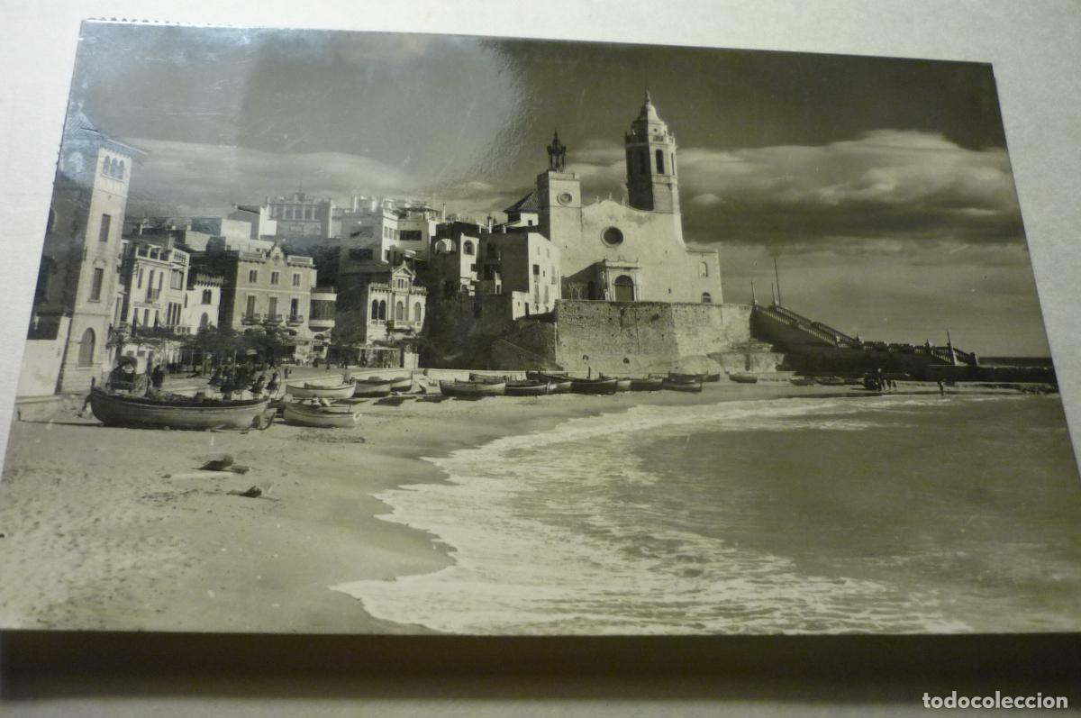 Postales: postal sitges iglesia y punta circulada - Foto 1
