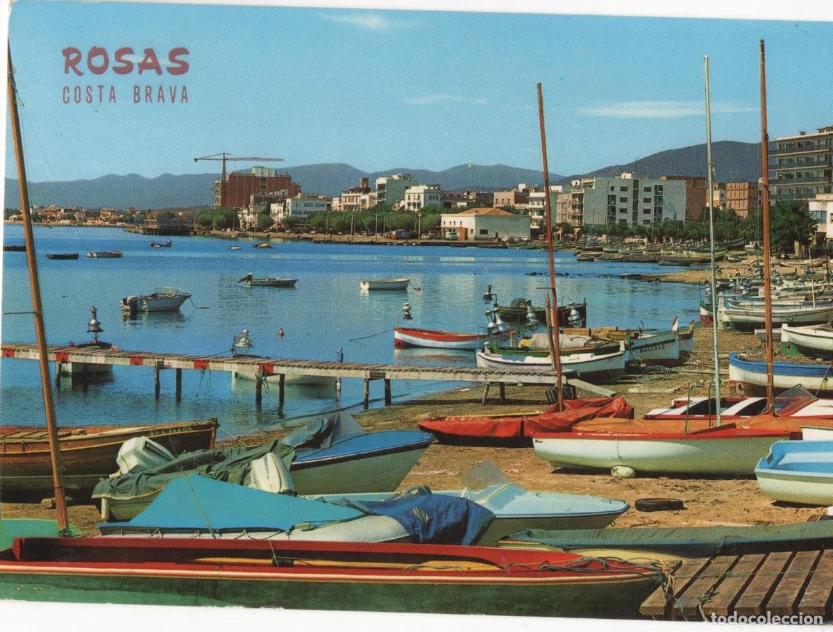 Postales: Girona-Roses-escrita-