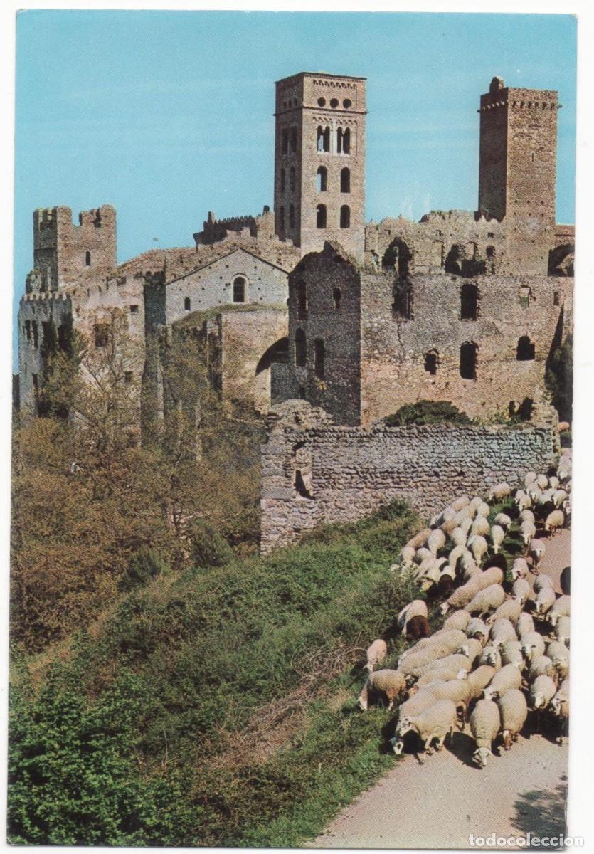 Postales: Girona- Monasterio de San Pedro de Roda-Escrita-