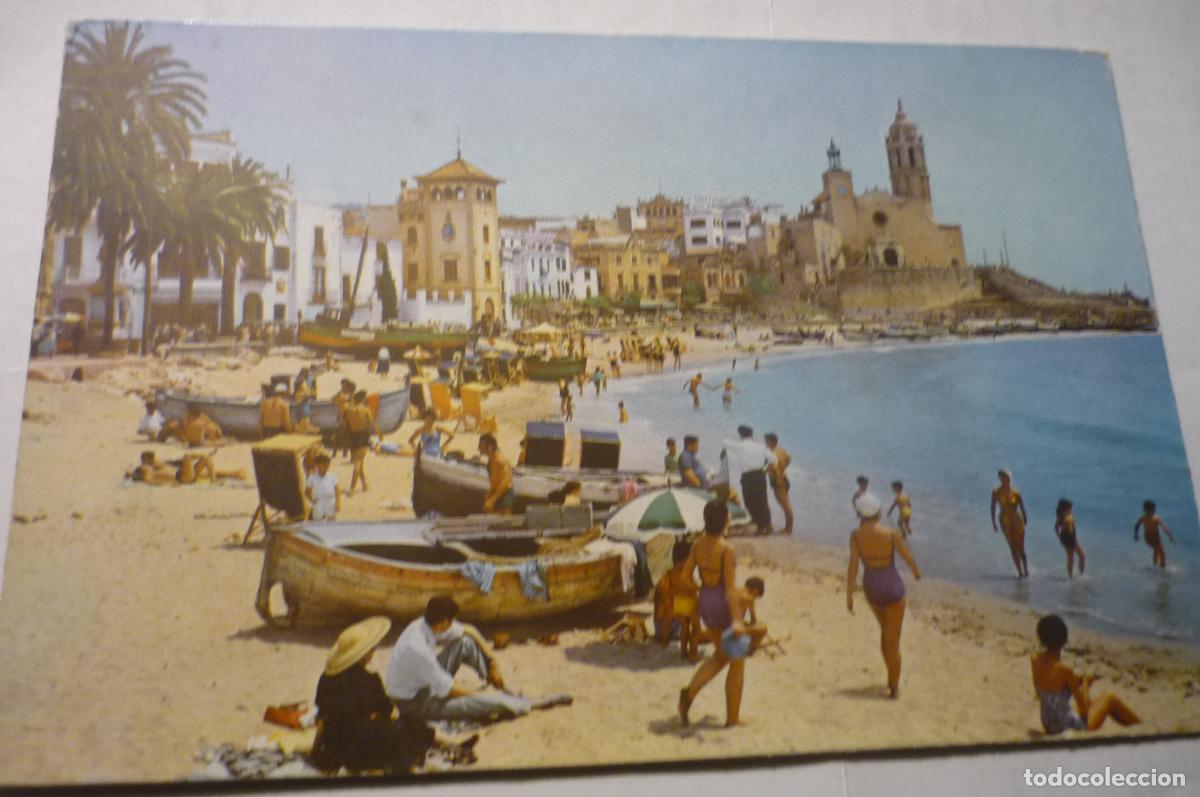 Postales: POSTAL SITGES -PLAYA ORO - Foto 1