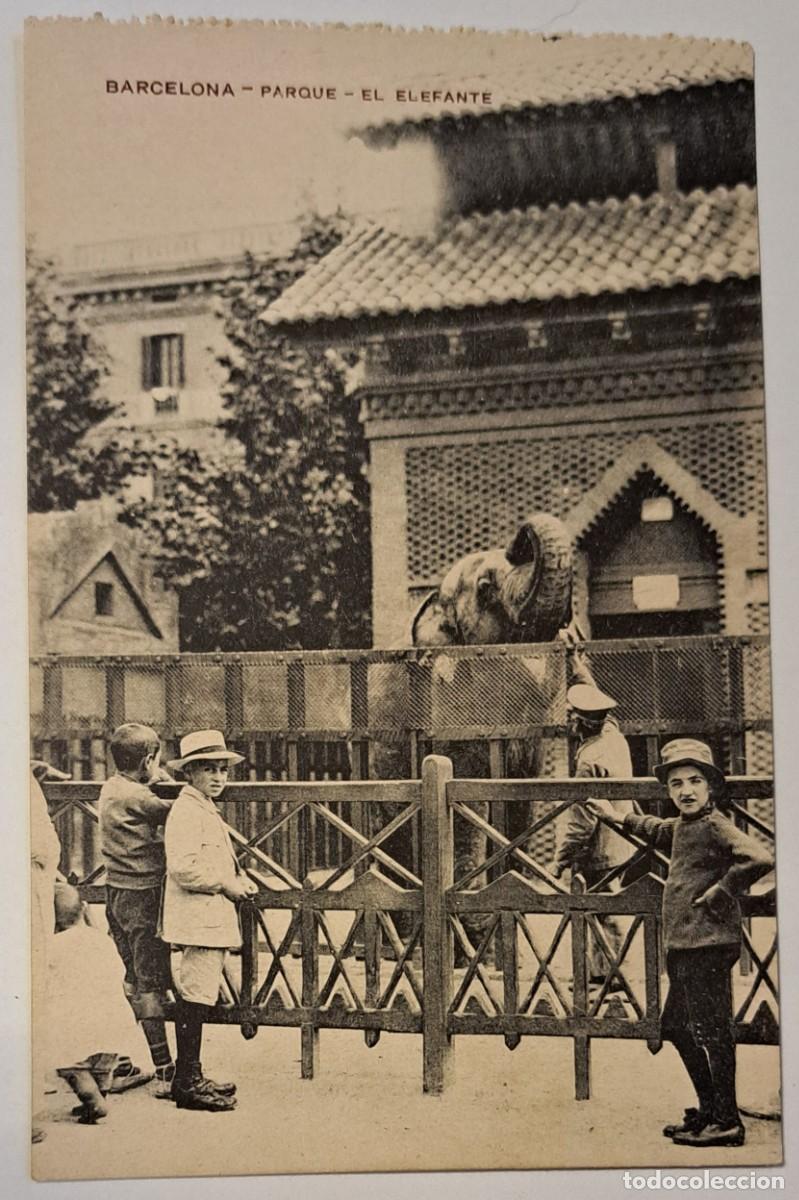 Postales: Postal de Barcelona, parque, el elefante - Foto 1