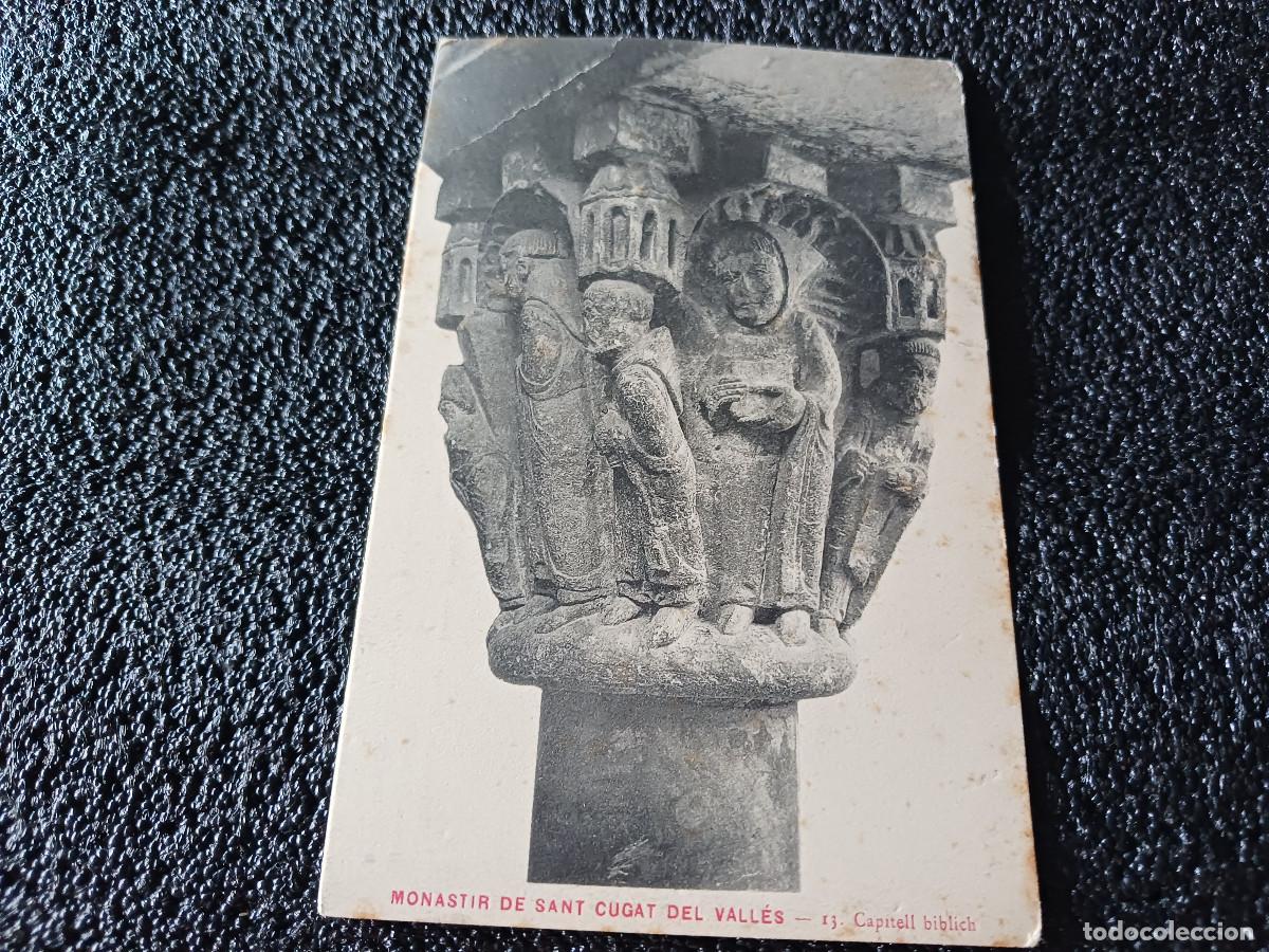 Cartoline: 13 monastir de sant cugat del valles, capitell biblich, l. roisin