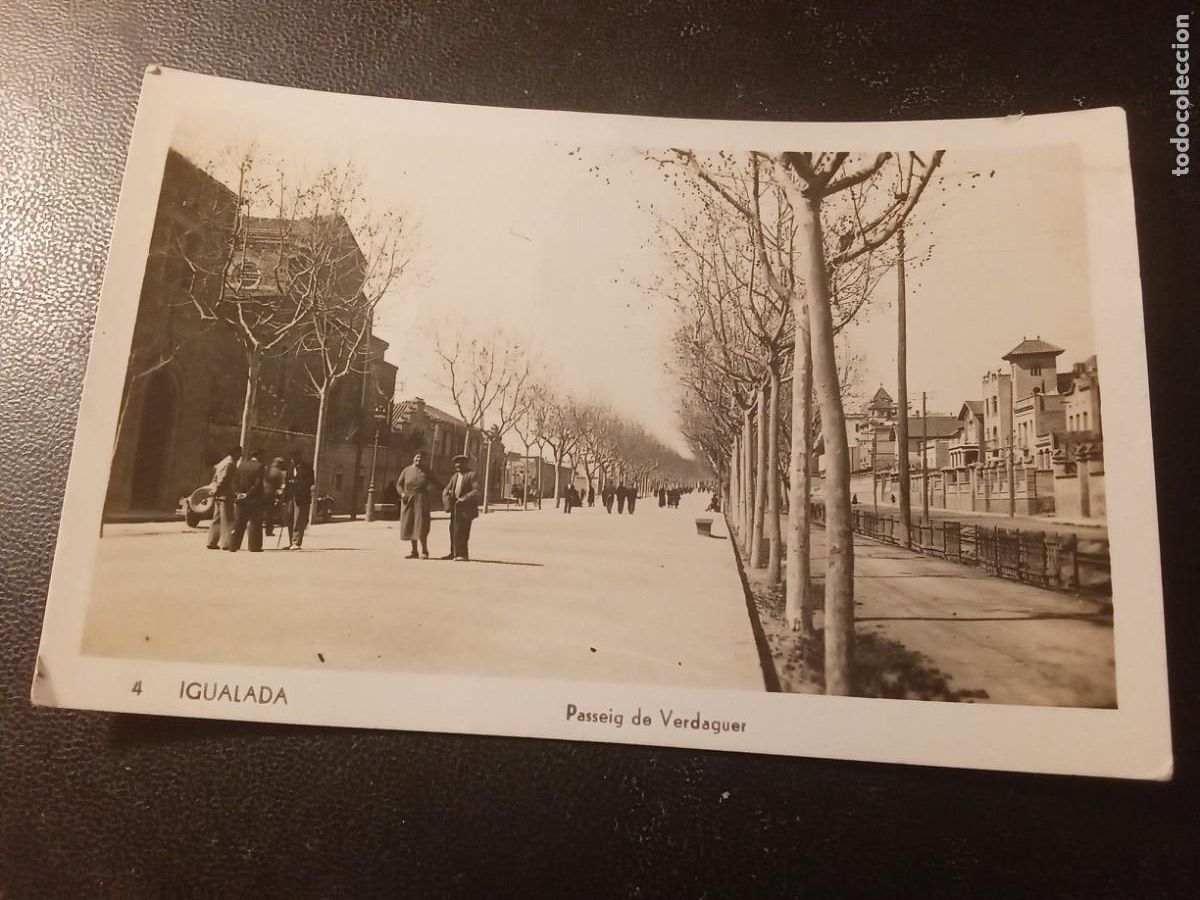 Postales: Igualada. Passeig Verdaguer. - Foto 1