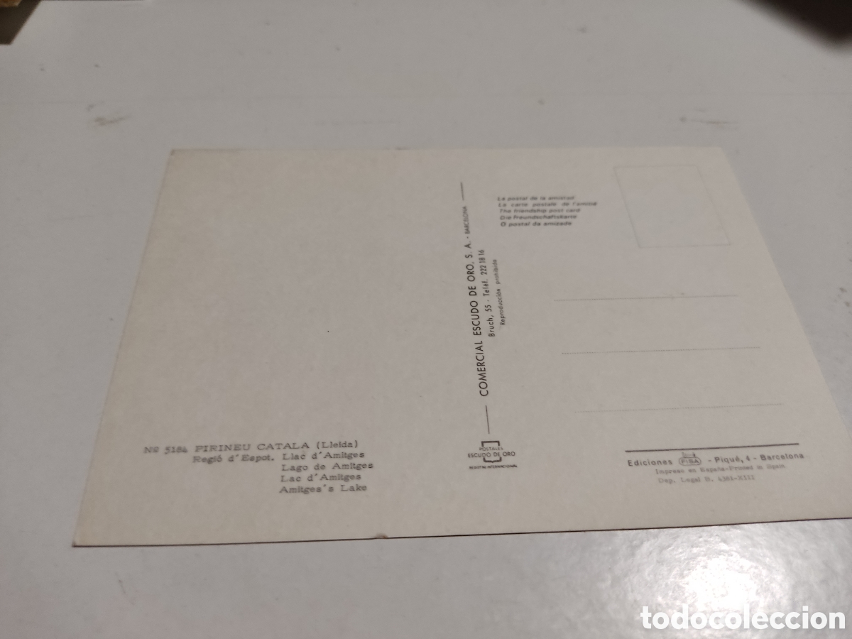 Postales: Postal reglo D,Espot lago - Foto 2