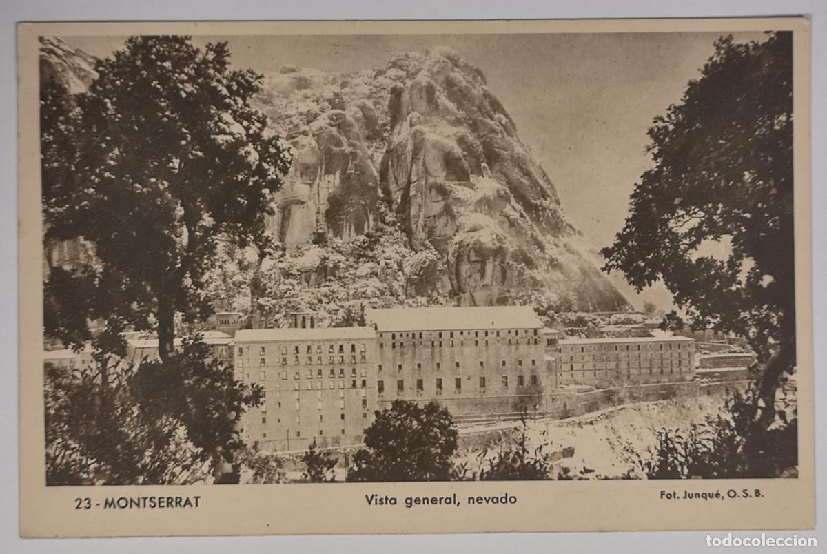 Postales: POSTAL NO CIRCULADA - MONTSERRAT 23 - Vista General Nevado - Foto Junqu&eacute; - Huecograbado MUMBR&Uacute;