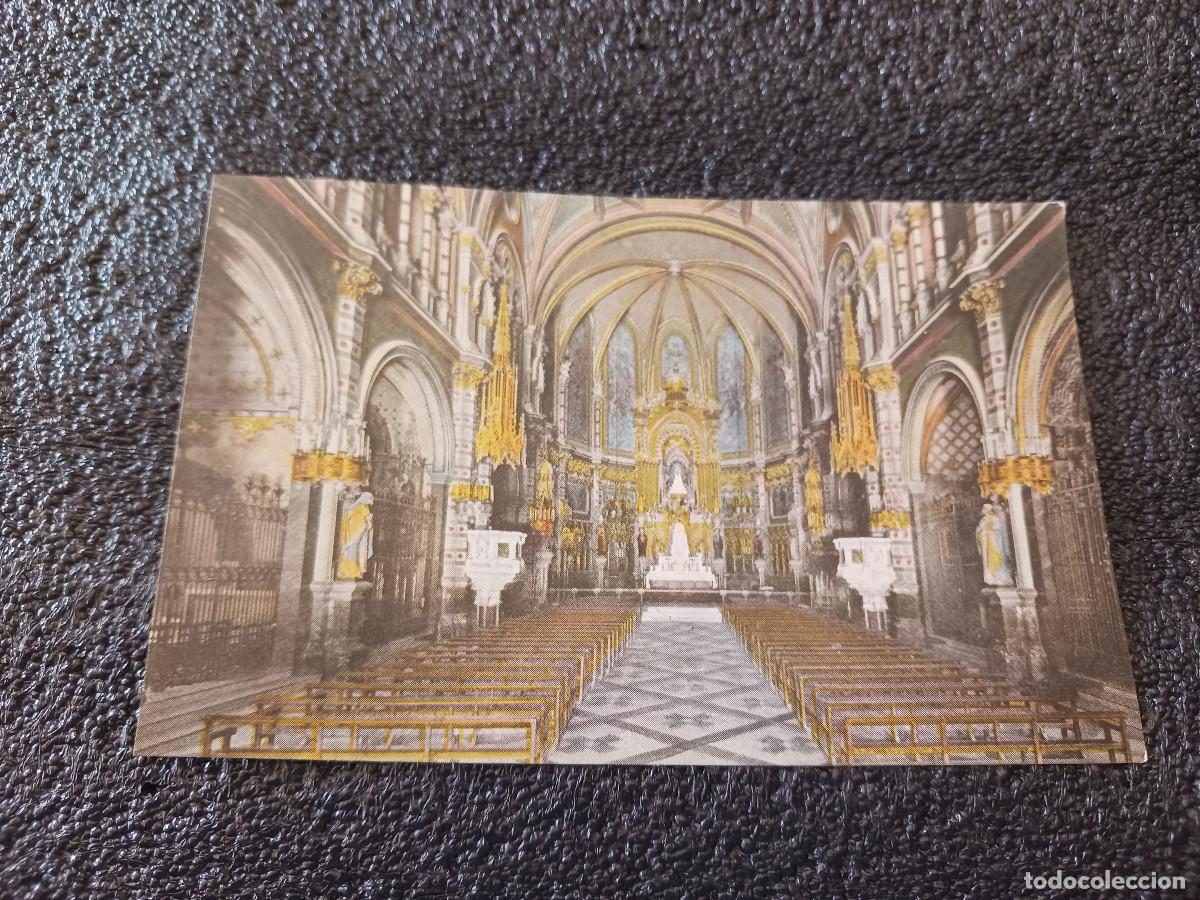 Postales: montserrat, interior de la iglesia, (bilingue) ed. thomas - Foto 1