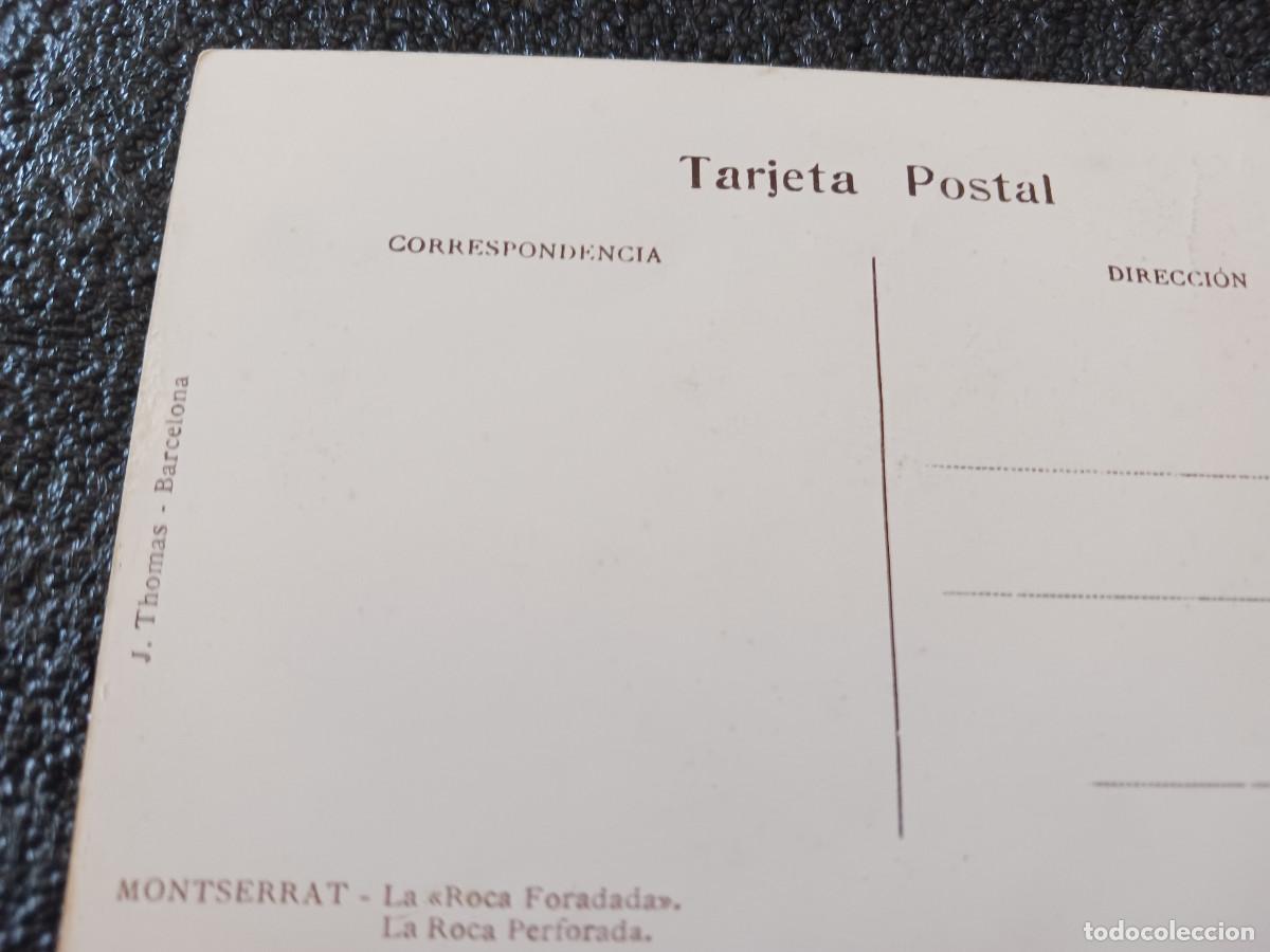 Postales: montserrat, la roca perforada, (bilingue) ed. thomas - Foto 2