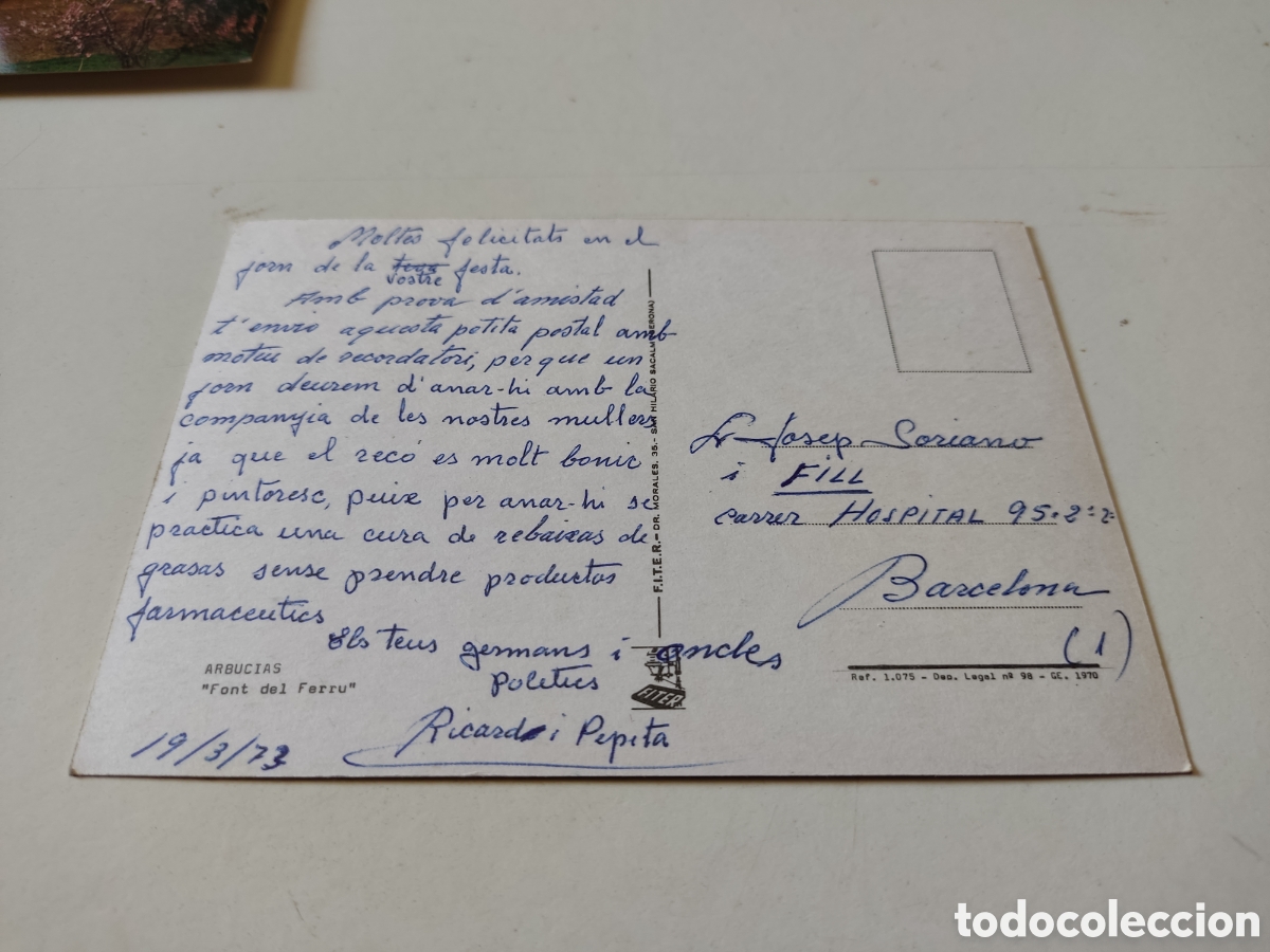 Postales: Postal Arbucias Font del Ferru - Foto 2