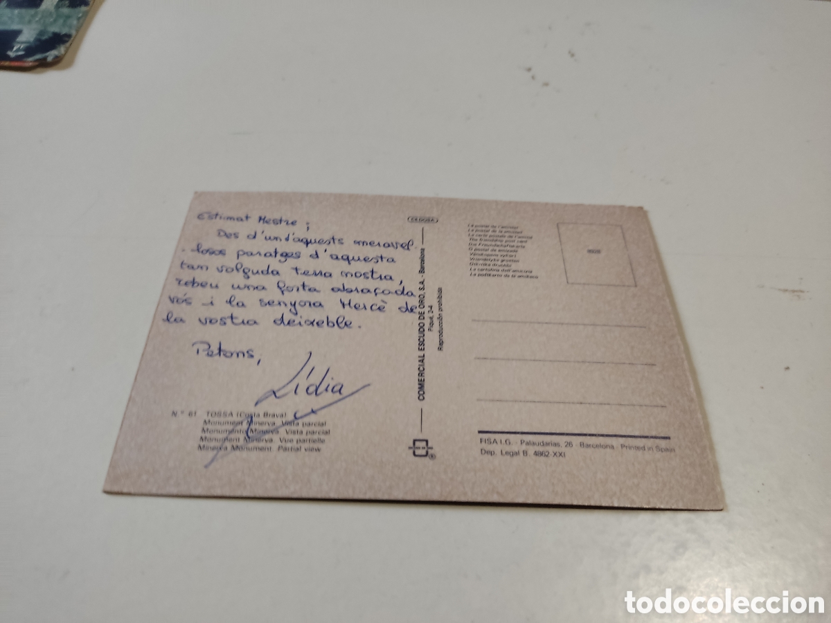 Postales: Postal Tossa monumento a Minerva - Foto 2
