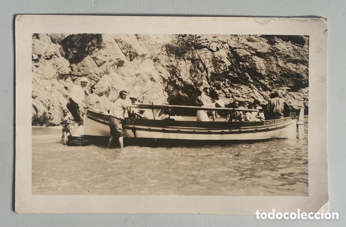 Postkarten: POSTAL FOTOGR&Aacute;FICA. PASEO EN BARCA POR LA COSTA BRAVA - A&Ntilde;OS 30
