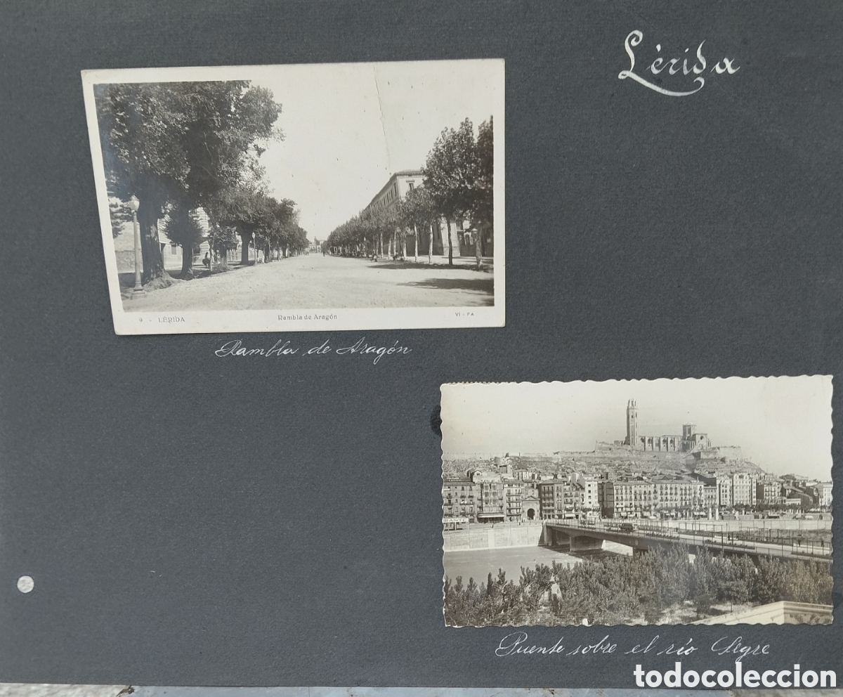Postales: Lote dos postales de L&eacute;rida - Foto 1