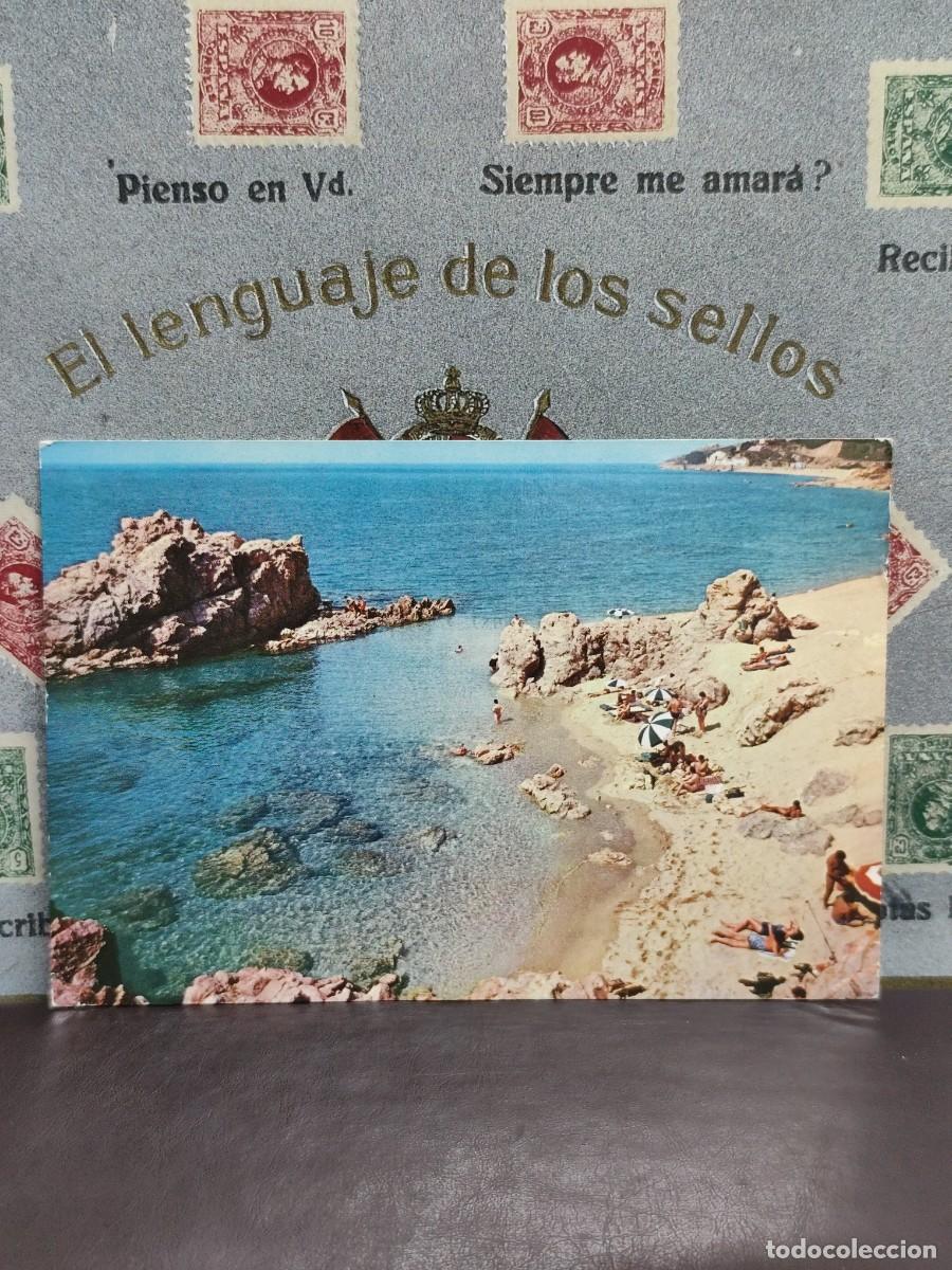 Cartoline: P2976 Postal Calella del Mar Playa de la Roca Grossa . Foto A. Campa&ntilde;a
